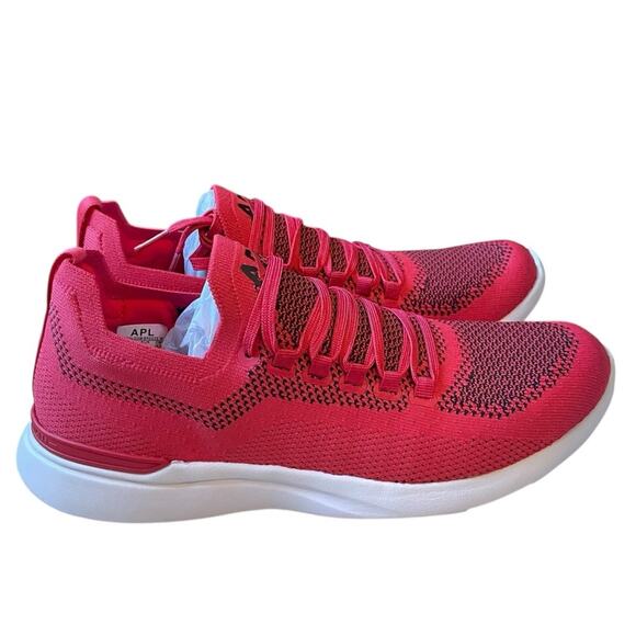 Athletic Propulsion Labs APL Techloom Breeze Red Black Sneakers NEW Size 10 - Picture 1 of 11